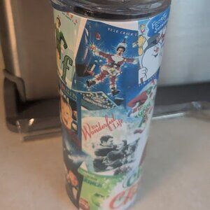 Christmas Movie Stainless Steel 20oz mug w/Steel Straw